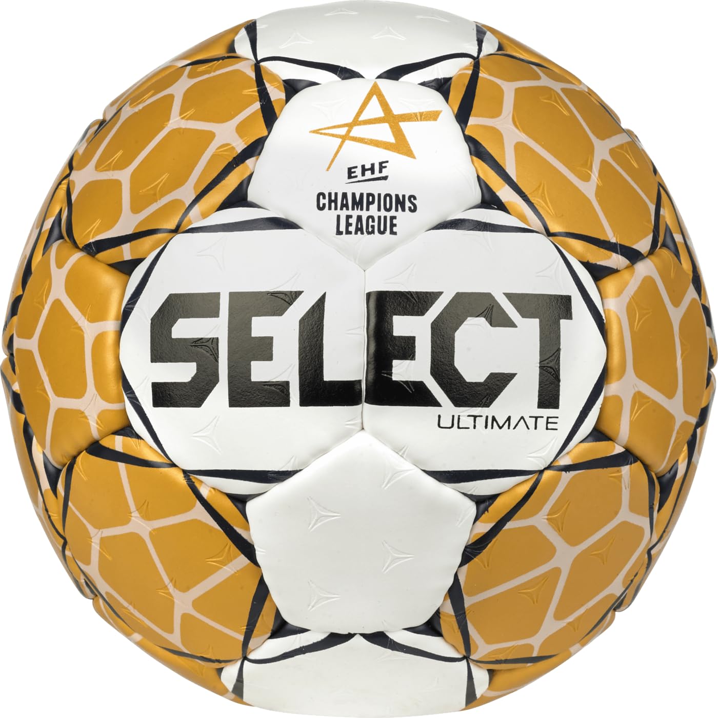 Select Unisex – Balón de Balonmano Ultimate para Adultos, Oro Blanco, 3