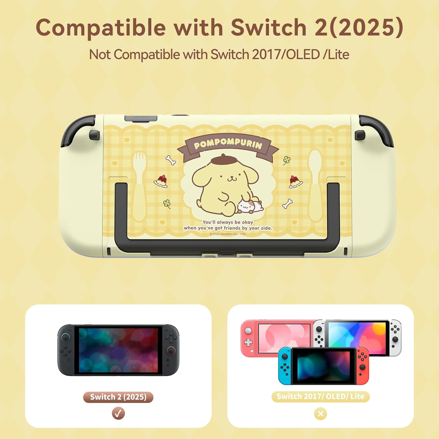 Dockable Case for Nintendo Switch 2 Model 2025, Slim Hard PC Scratch&Shock Protection Cover Compatible with Switch 2 Accessories - BDG - Image 2