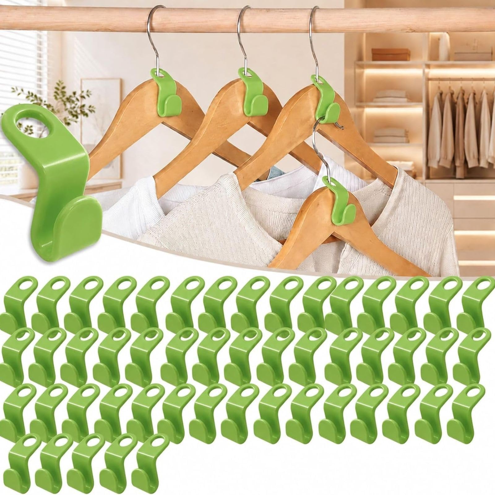 GHHZML Space Saving Hanger Connector Hooks