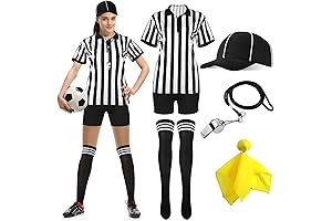 Women Referee Costume, Enhanced Visibility for Adult Carnival Games and Sports Events