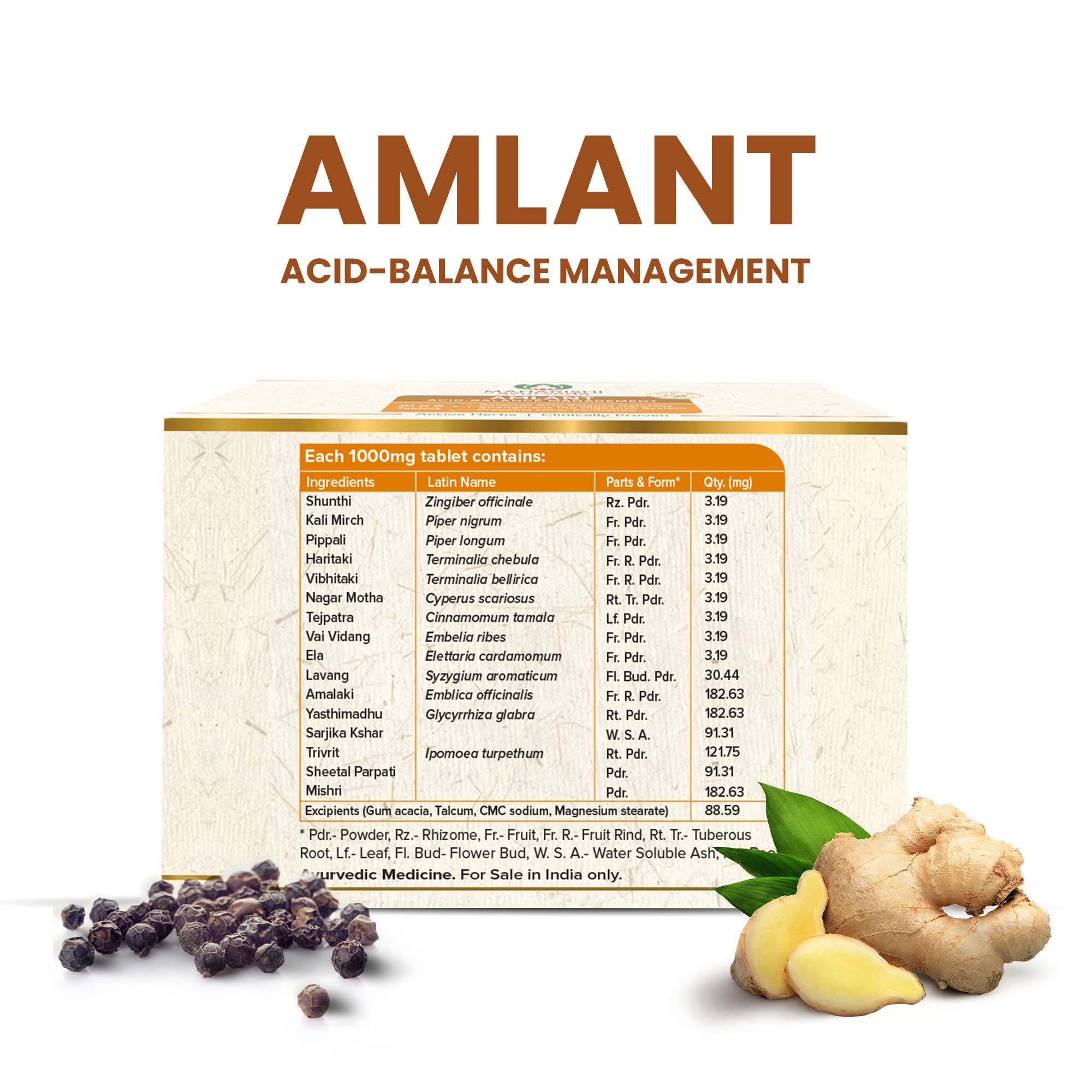 Maharishi Ayurveda Amlant Ayurvedic Medicine for Acidity Gastric