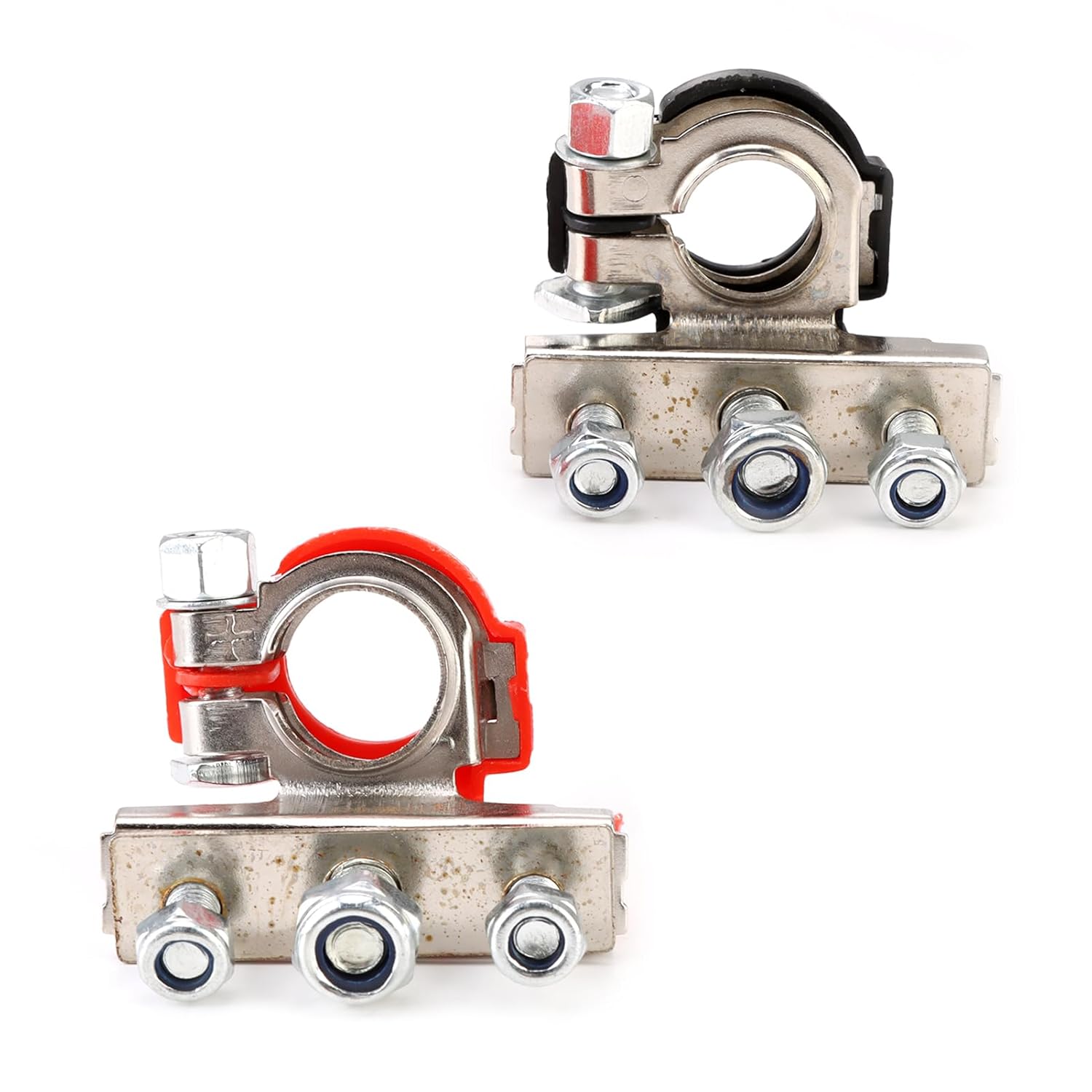 12v 3Way Battery Terminal Connectors 2PCS Positive Negative Car