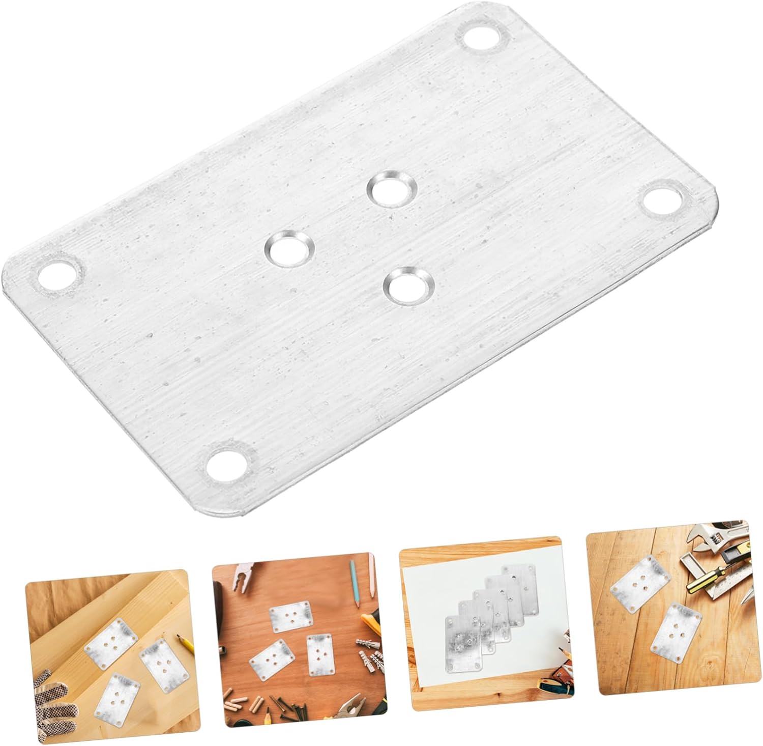 jojofuny 25pcs Thick Table Leg Mounting Plates Furniture Leg Attachment for Wobbly Sofa and Table Feet Easy Installation