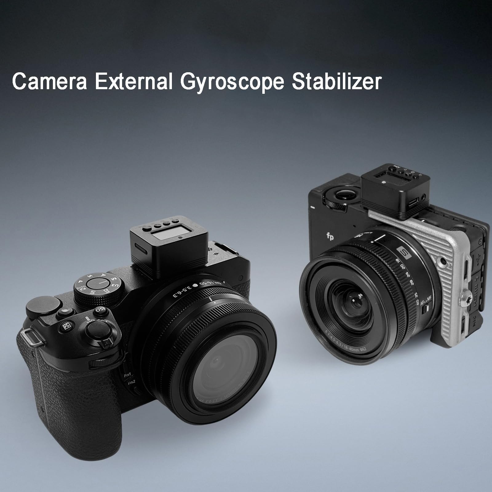 Stabilizzatore esterno per fotocamera giroscopio, in alluminio leggero, ricaricabile, per vlogging e video d'azione, fotografia all'aperto e videografia