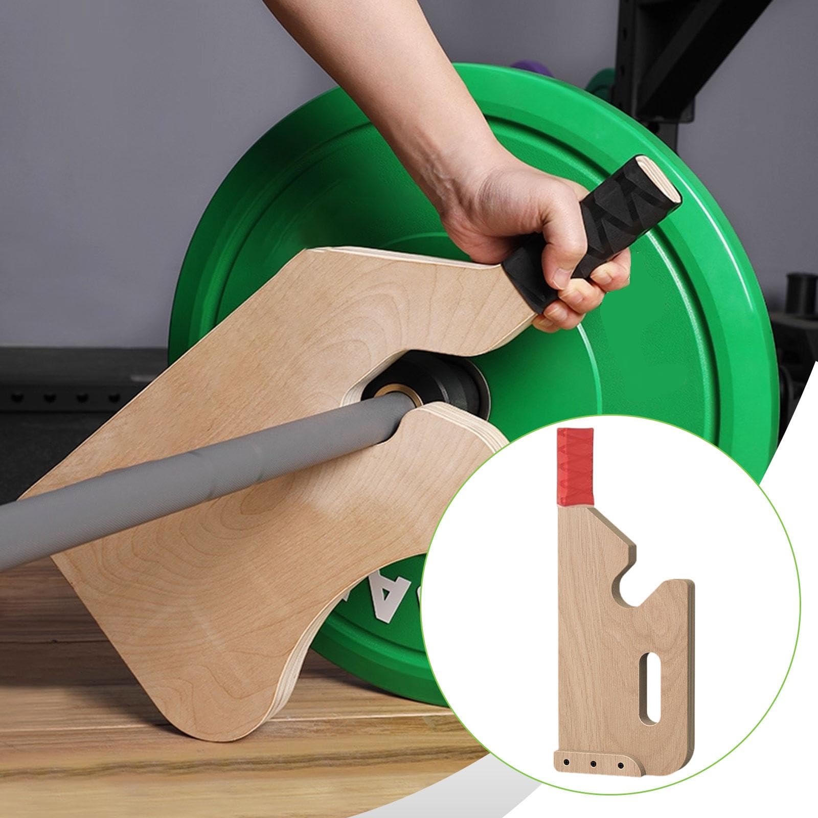 Supporto in Legno per Bilanciere da Stacco da Terra, Accessorio per Sollevamento Pesi, Attrezzatura Fitness Compatta per Supporto Bilanciere