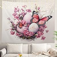 Vista 65 de Shrahala Palm Trees Los Angeles - Tapiz psicodélico grande para dormitorio y sala de estar (51.2 x 59.1 pulgadas, azul 1)