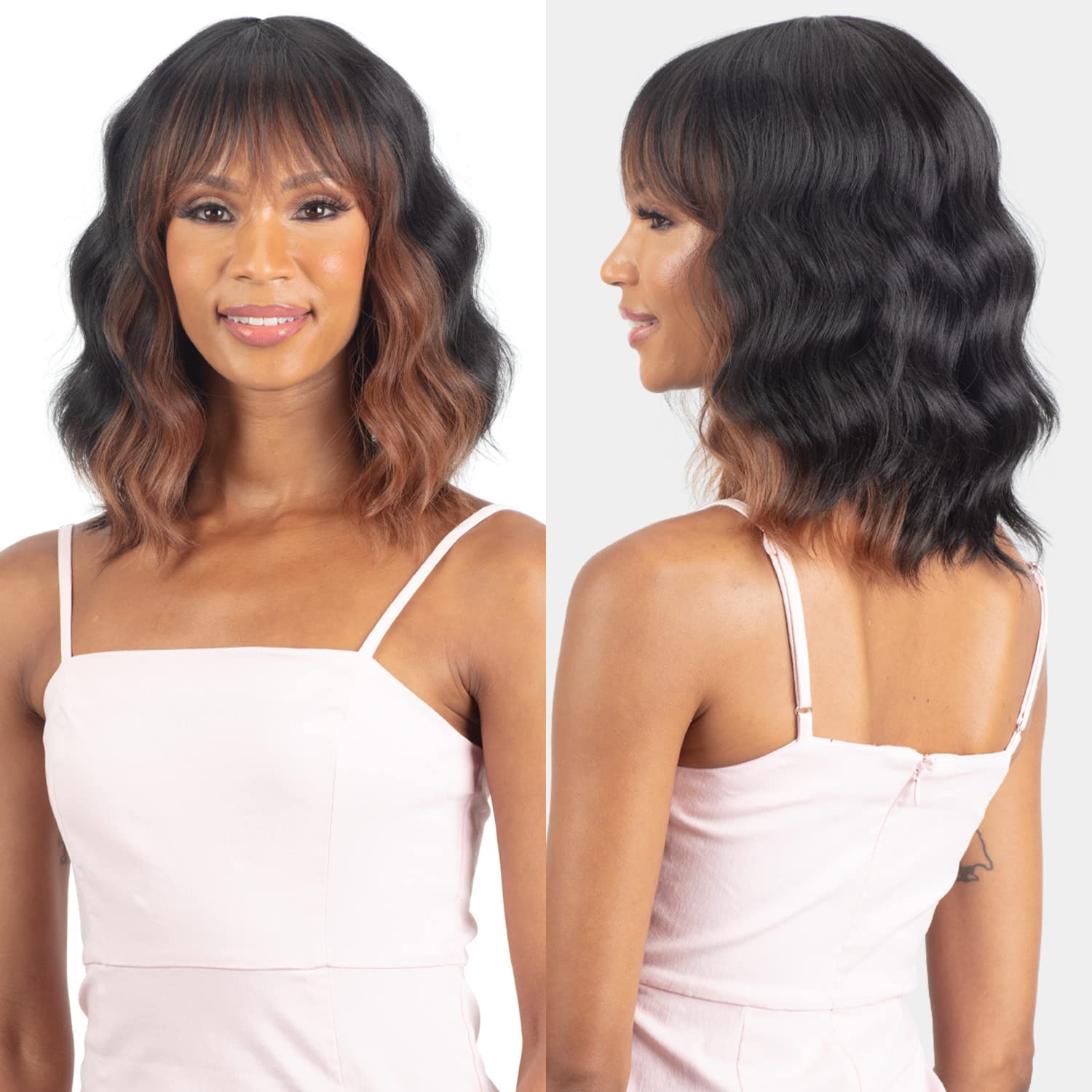 Mayde Beauty Human Hair Blend Wig Mocha Delight (DUAL30)