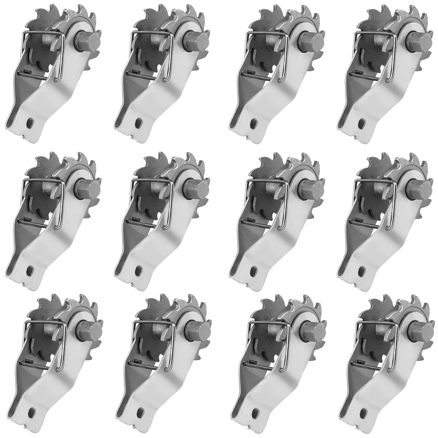 Colador de alambre eléctrico para valla, 24 tensores de alambre en línea resistentes, tensor de trinquete de alambre para valla eléctrica, valla de granja