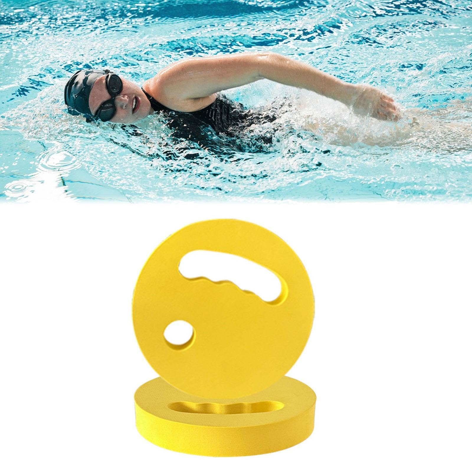 YIJU Swimming Hand Float Floating Boards Learn Swim Floating Plate Swimming Kickboard Swim Board for Children Swimmers Exercise, Yellow
