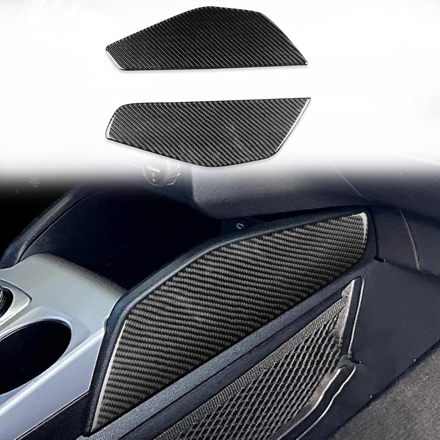 Car Carbon Fiber Accessories Speedometer Protective Cover Sticker Compatible with Ford Bronco Sport 2021 2022 2023