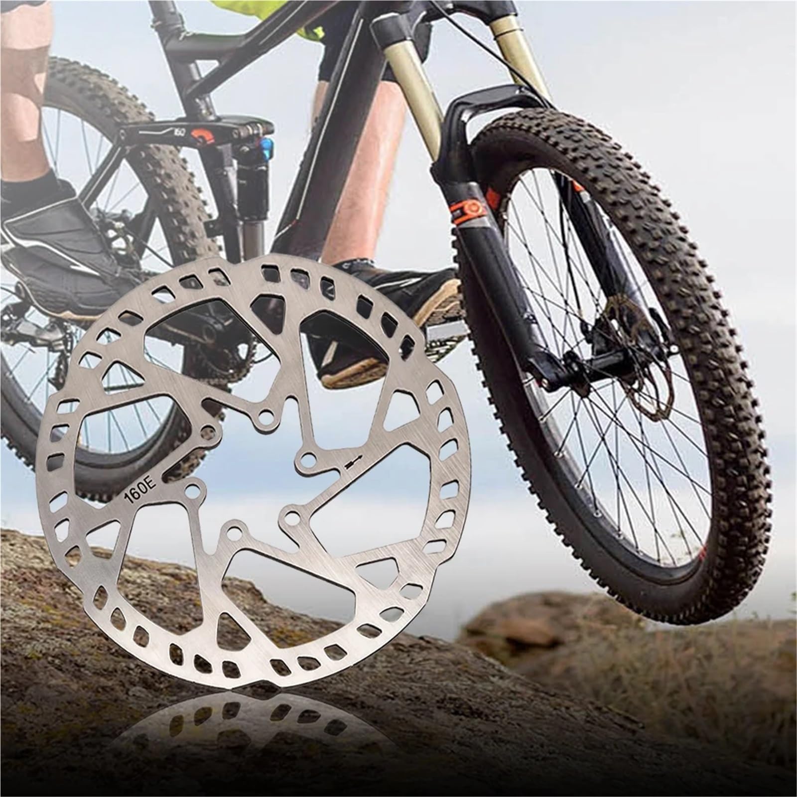 Lot de 5 rotor de frein à disque de vélo 160/180/203 mm d'épaisseur 2,3 mm pour scooter électrique pour la plupart des vélos (180 mm)