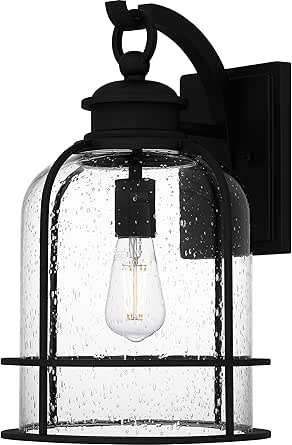 Quoizel Bowles 1-Light Earth Black Outdoor Wall Lantern