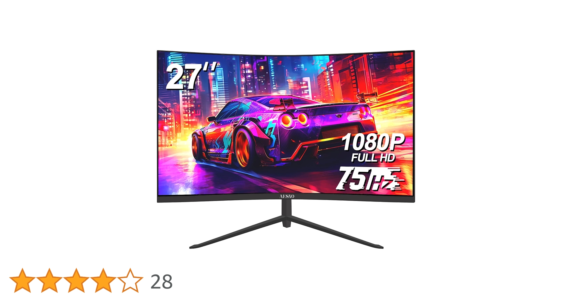 Amazon.co.jp: AESNO モニター 27インチ曲面モニター 75Hz 曲面