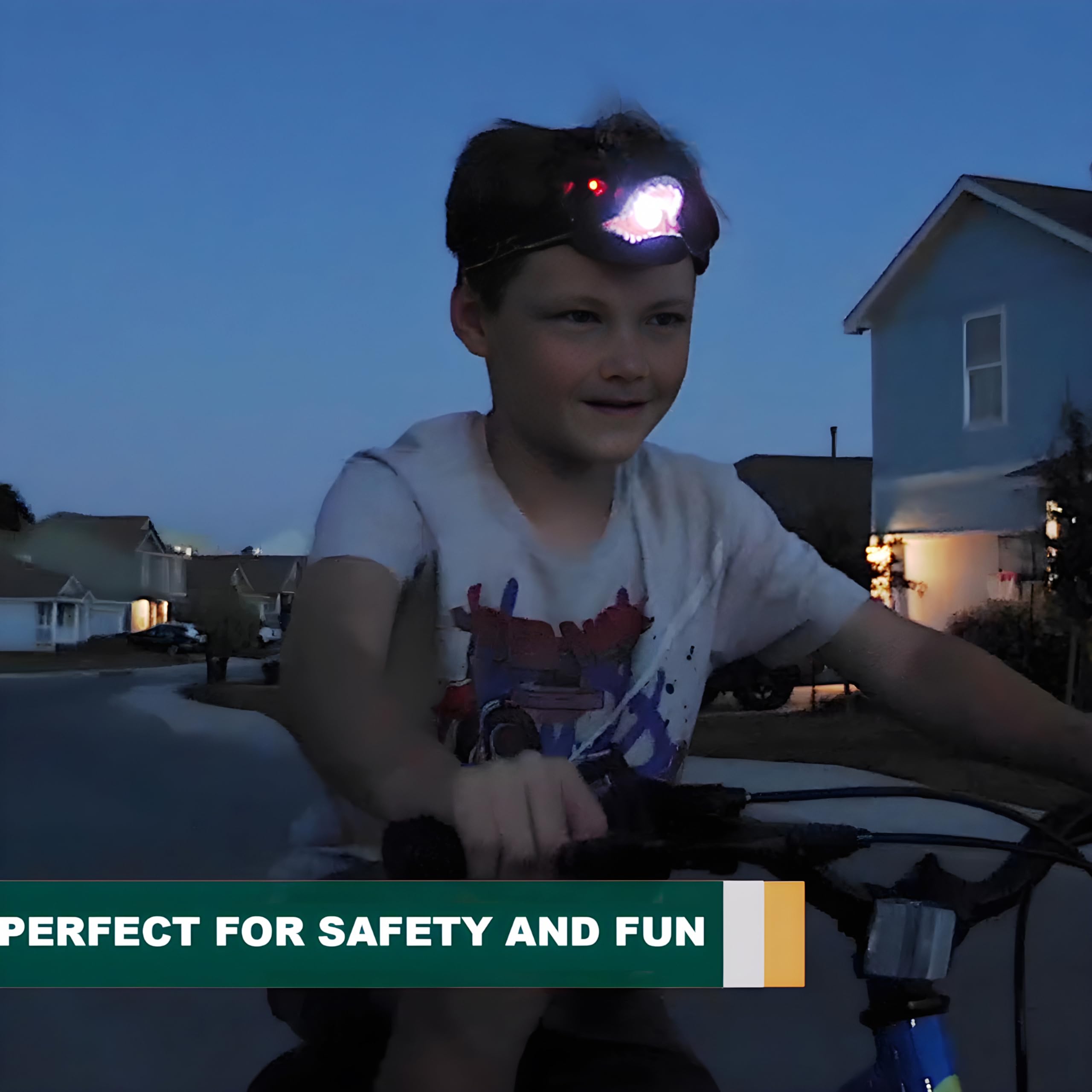 Dinosaur Headlamp for Kids - T-Rex Flashlight -2