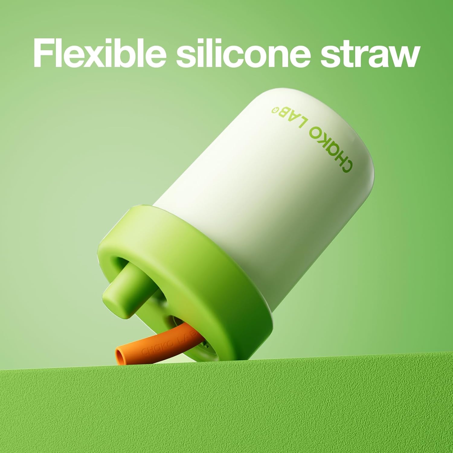 CHAKO LAB Kids Water Bottle with Carrying Rope and Straps | Vacuum Insulated Stainless Steel 16oz for School and Trvels | Two Travel Carrying Options | Matcha Green - Image 5