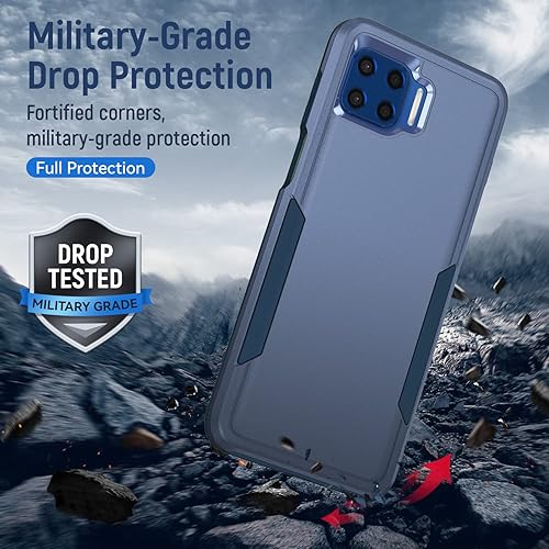 Vista 33 de Asuwish Funda protectora para Moto One 5G/One5G UW/Moto G G5 Plus con protector de pantalla de vidrio templado y delgada híbrida de cuerpo completo