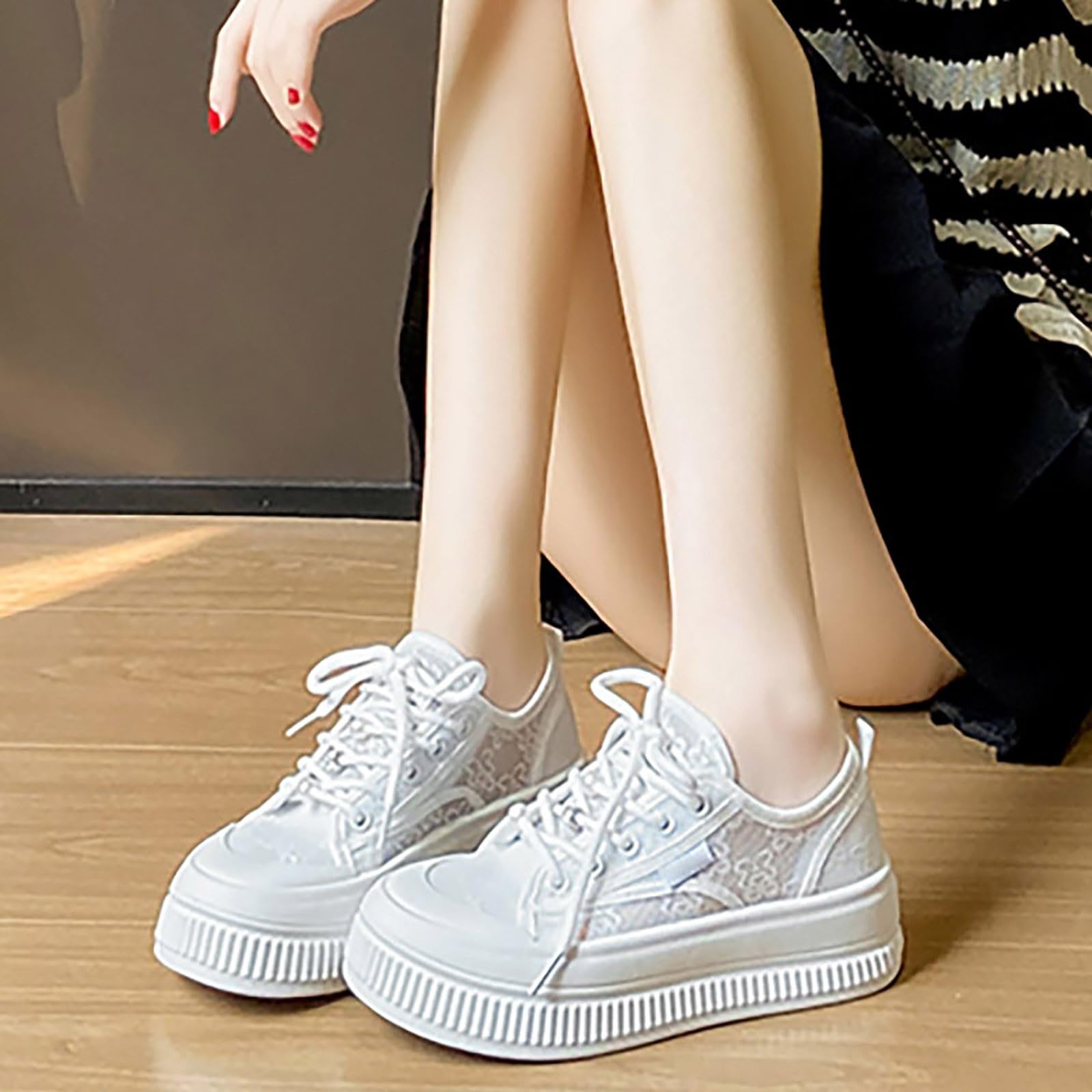 Generisch Buty do stroju ludowego, na wesele, do stroju ludowego, oddychające, z miękkimi podeszwami, materiał wierzchni z siateczki, buty rekreacyjne, w dużych rozmiarach