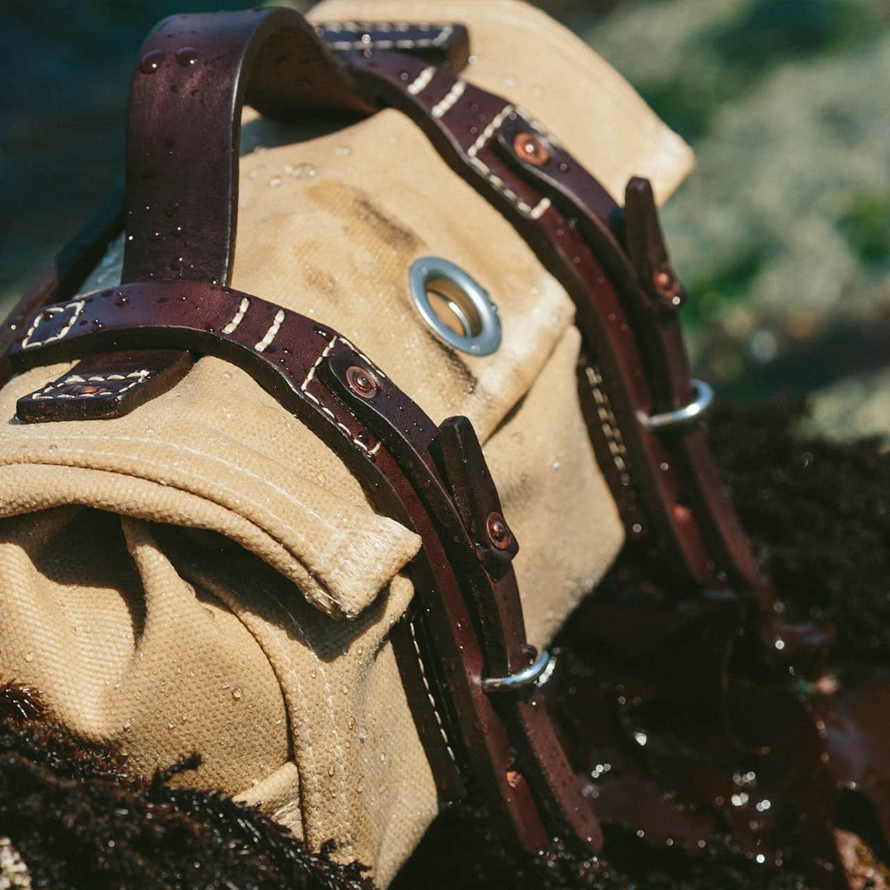 Buy Saddleback Leather Co. Mountain Back Canvas Tool Bag 24 Oz Waxed