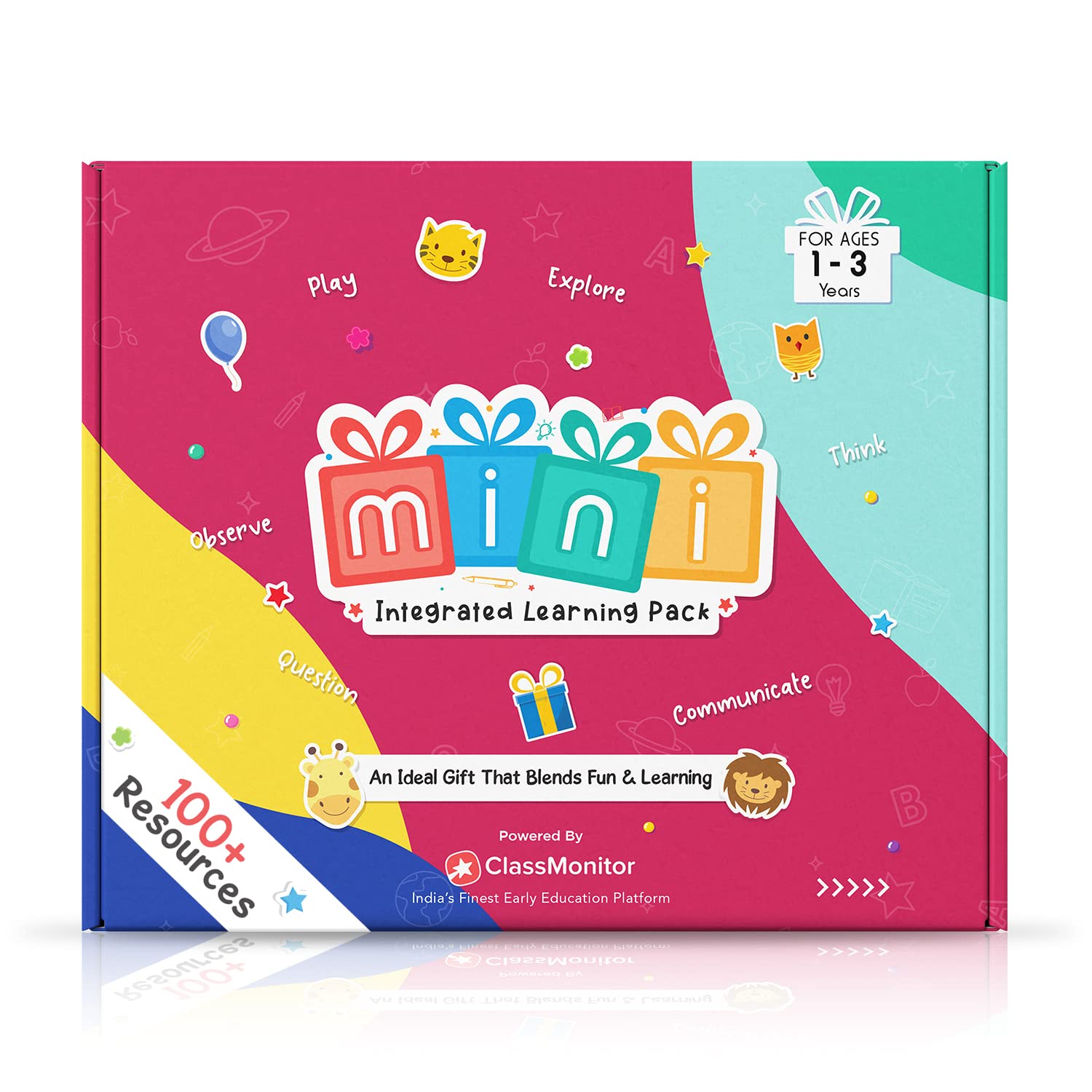 ClassMonitor Mini Learning Kit with Free Mobile App 14+ Learning & Education Topics for Preschool Learning Activities Home-Learning Best Gift for Boys Girls Kids for Age 1-3 Year (B0BQZY8KMY) Amazon Price History, Amazon Price Tracker