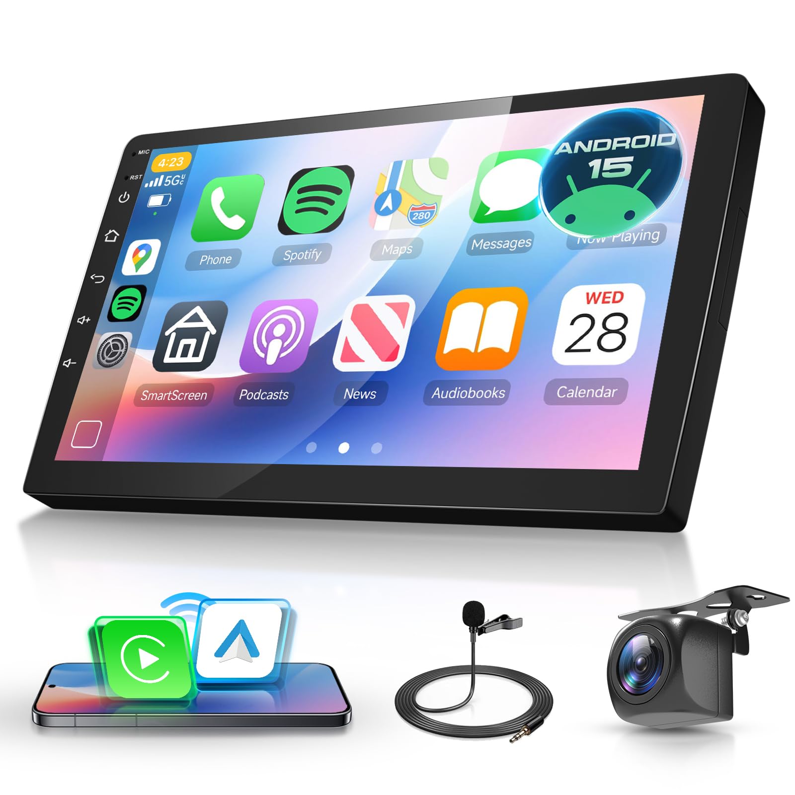 Amazon.com: Hodozzy [6G+128G] Car Stereo Double Din, 10 Inch IPS