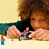 مجموعة صنع ألعاب دراجات نارية LEGO Marvel Spider-Man vs. Ghost Rider مع شخصيات مصغرة من Spider-Man وSkeleton Ghost Rider للأطفال من سن 76 إلى 6 سنوات وما فوق، فكرة هدية (72 قطعة)