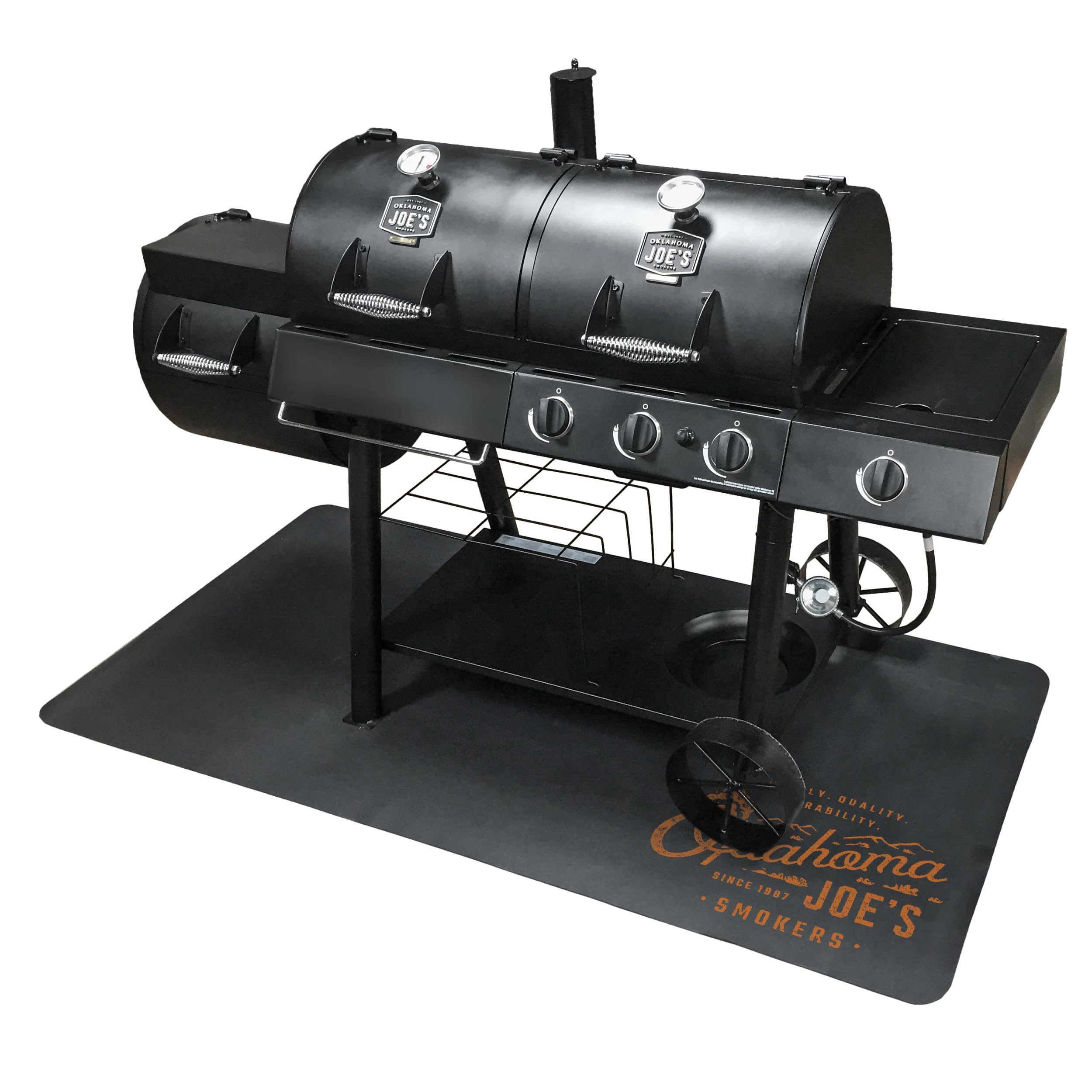 Amazon.com: Oklahoma Joe's 4498341P06 XL Grill Mat, Black : Patio