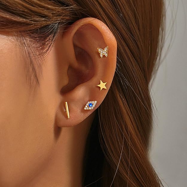 Acquista Orecchini pendenti lunghi con fiore in zirconia cubica color argento lucido CMM per donna in Italia a partire da 11