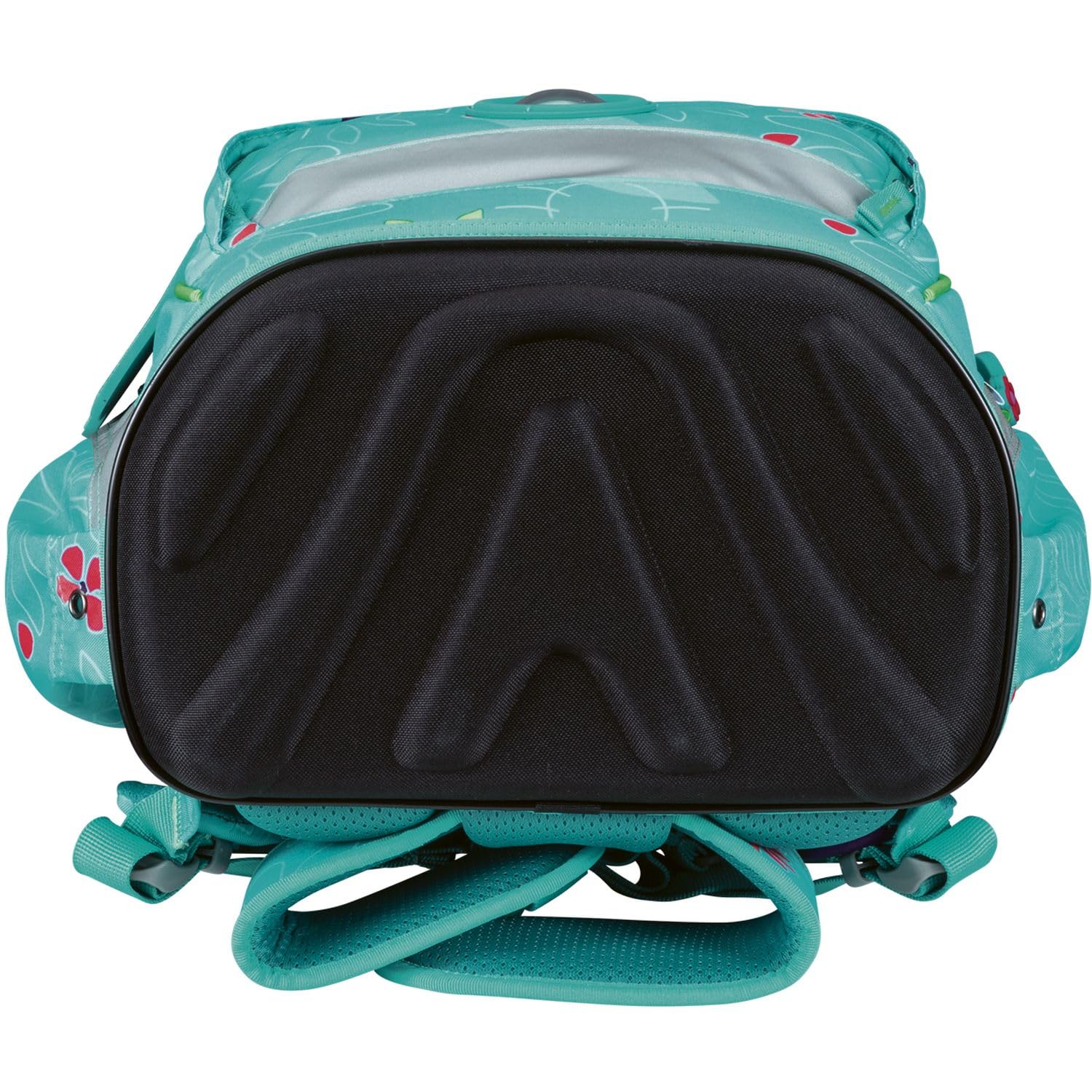 DerDieDas Schulranzen ErgoFlex Light Set 6-teilig Butterfly Garden türkis