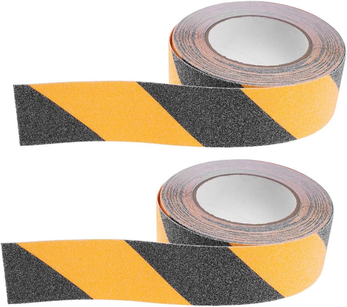 Toddmomy Anti Slip Grip Tape for Stairs 2 Rolls 10m X 50mm Pvc Frosted Non-skid Floor Tape Indoor Outdoor Staircase Safety Traction Strip