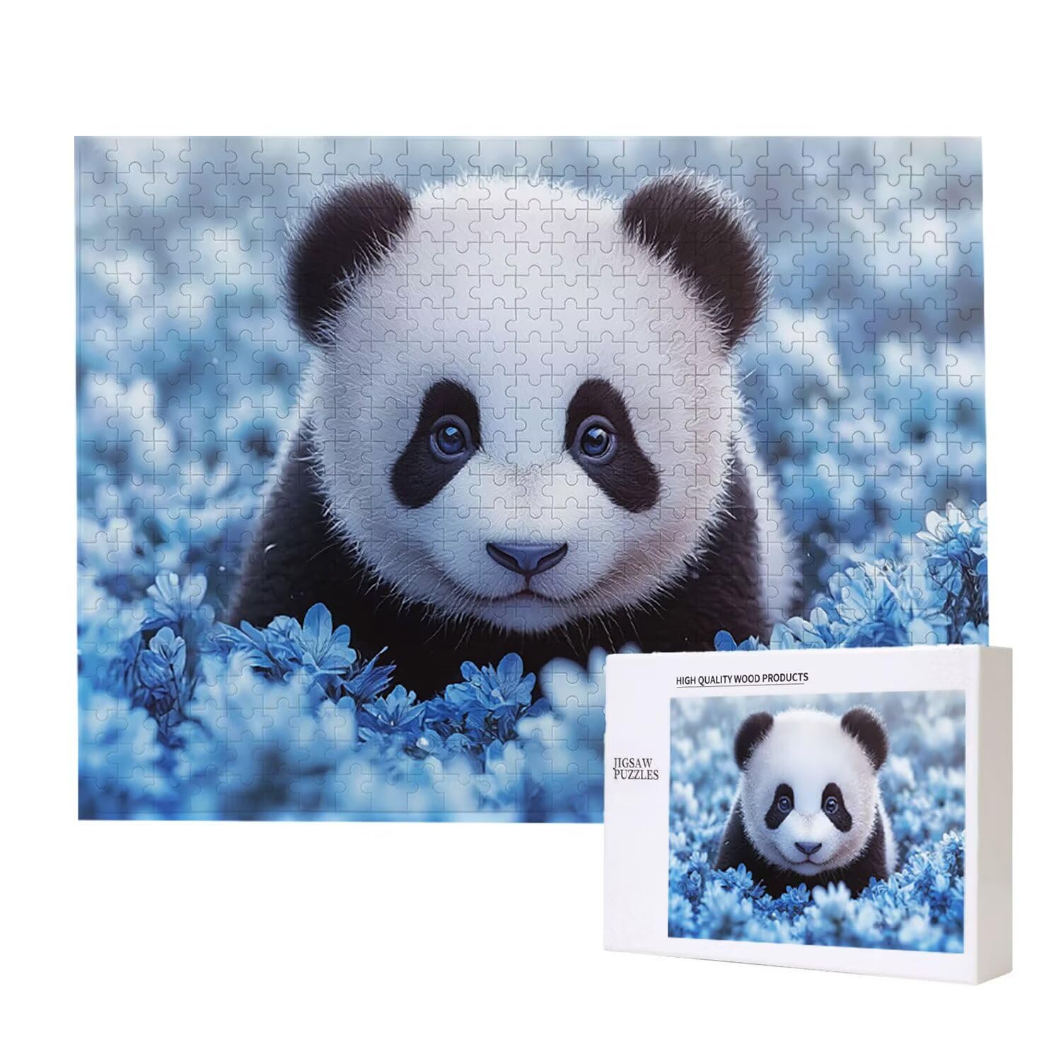 1500 Pezzi di Puzzle, Panda1500 Pezzi di Puzzle per Adulti, Regalo di Anniversario, Regalo di Natale, Decorazione Della Casa, Prevenzione Della Degenerazione Cerebrale Negli Anziani v-915
