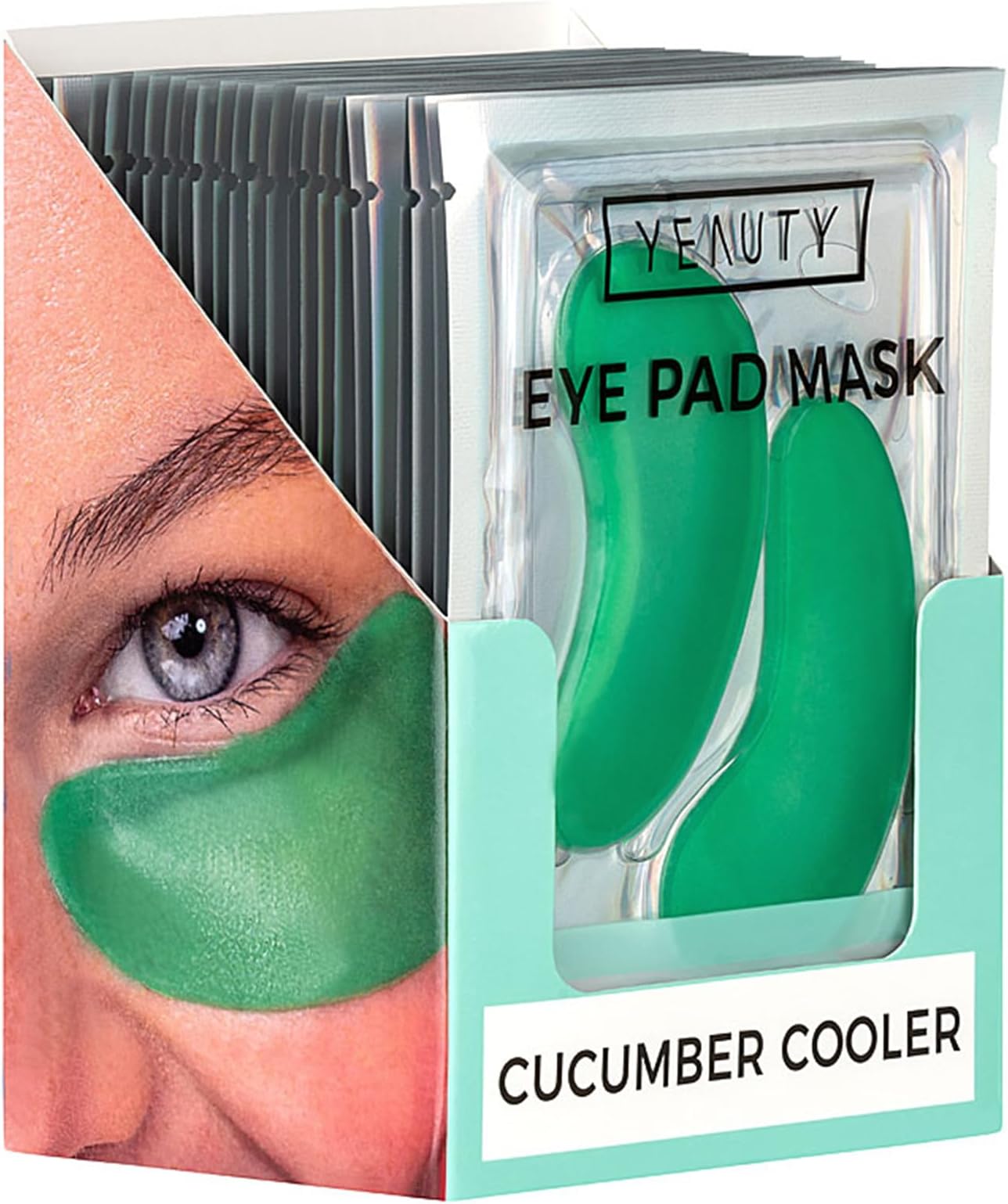 YeautyCucumber Cooler - 25 Pairs - Eye Pad Mask - Oogmasker - Commer - Hyaluronic - Niacinamide