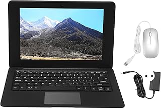 Computador Portátil, Display LCD de 10,1 Polegadas 2,4 GHz Dual Core CPU 64 GB ROM Business Laptop, para Win 10, 2500 MAh, para Office Travel Home (plugue da ue 3G+64G)