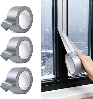 3 Rolle Dampfsperre Klebeband 5 cm x 20 m,Unterspannbahn Dach Dampfsperre Folie，Selbstklebendes Alu Klebeband, Reißfeste Abdeckfolie für das Dauerhafte Luft- und Winddichte Verkleben