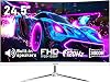 Monitor Gaming Curvo Gawfolk 24.5 Pulgadas con Altavoces Integrados, 3000R 120Hz, Pantalla Blanca PC Full HD 1080P, HDMI 2.0, VGA, Compatible con Montaje VESA 75x75mm 1