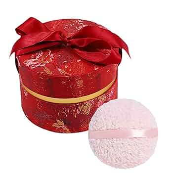 Oopoto Large 6'' Body Powder Puff With Storage Container for