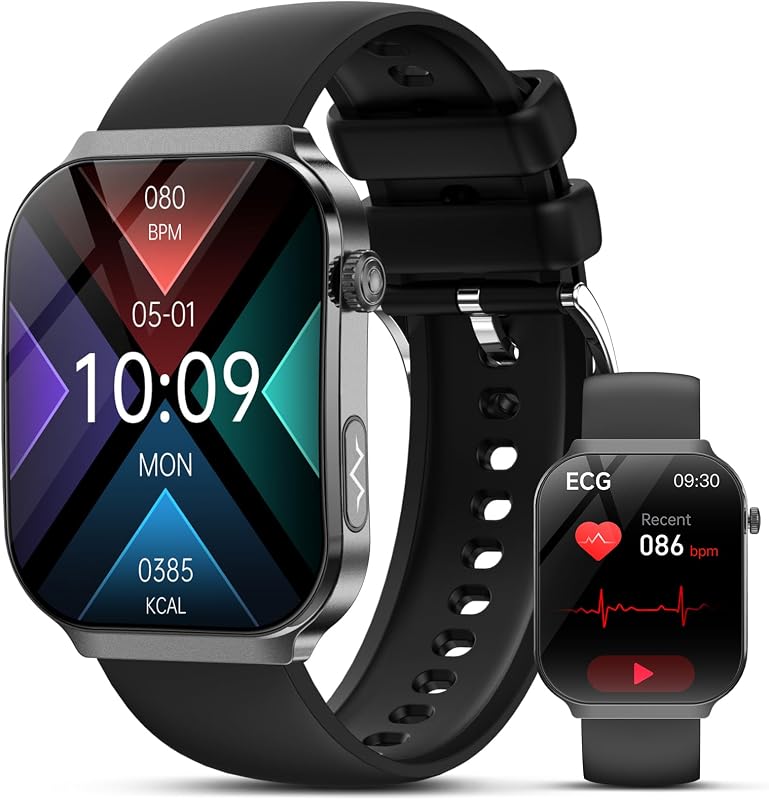 Lgnitek 2025 Okosóra EKG HRV Vérnyomás Pulzusmérő Fitness Tracker Android iOS