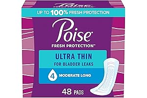 Poise Ultra Thin Long Incontinence Pads Moderate Absorbency from Amazon.com Services LLC Seller