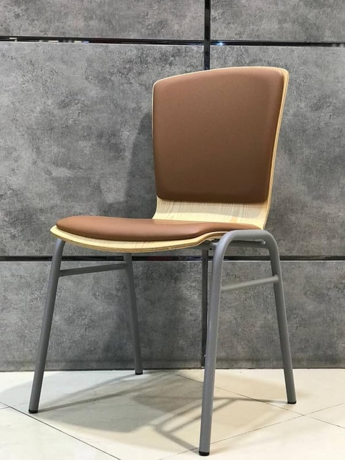 Neo Front Dining Chair Wooden Living Room Chair for Home Office Hotel Bistro Cafe Restaurant 19018Y