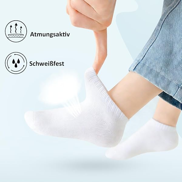 Desanlapi Lot de 12 Chaussette Enfant en Coton Garçons Filles Socquette Mixte Enfante Chaussettes Basses de sport - 4