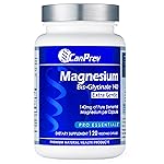 CanPrev Magnesium BisGlycinate Extra Gentle 140mg, 120 v-Caps 120-Day Supply - Pure Elemental Magnesium Supplement, Support Bone & Muscle Function, Gentle on Stomach, Perfect for Daily Magnesium Needs