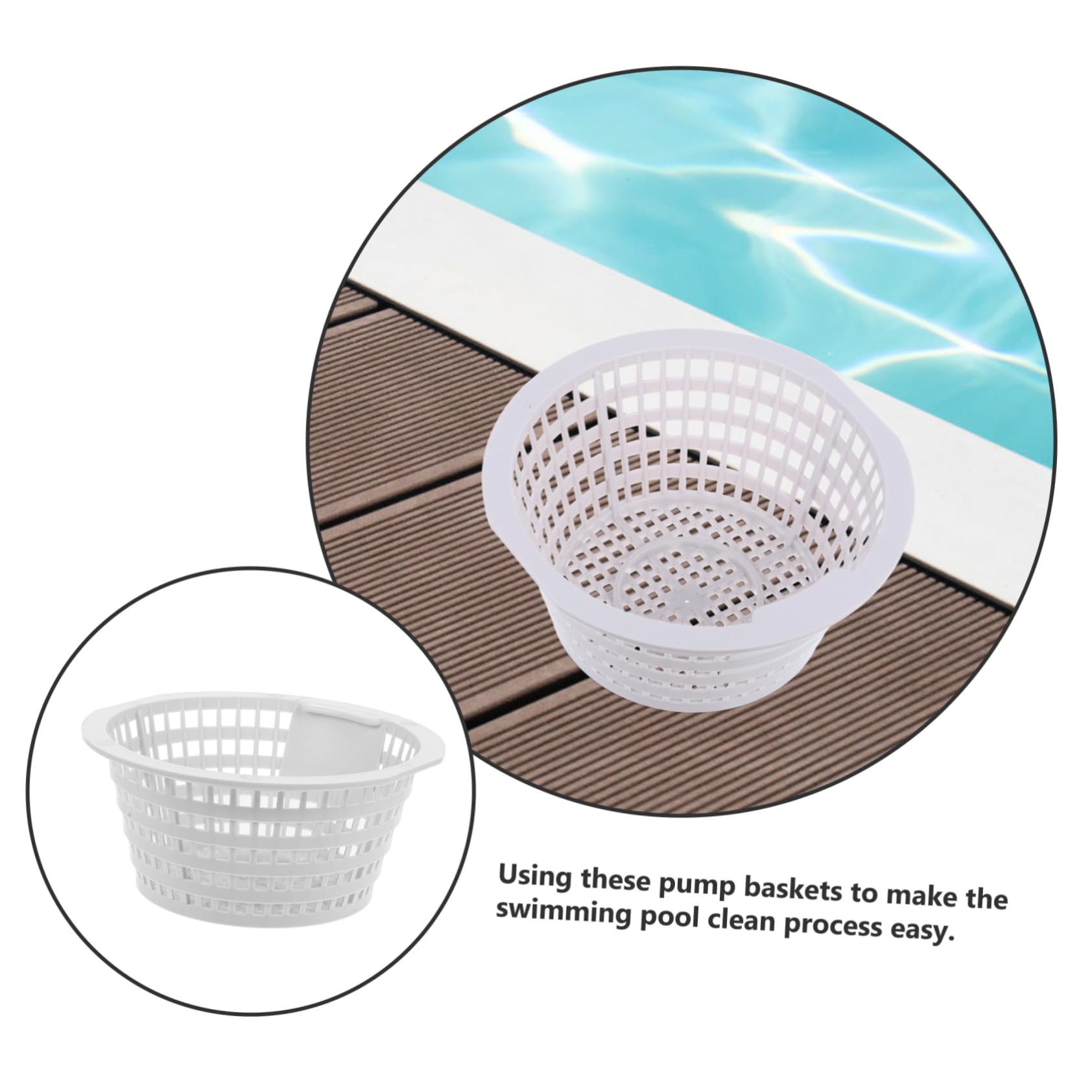 YARNOW 10 Piezas Skimmer para Piscina elevada Filtro de Piscina Skimmer de Piscina cestas de Hojas de Piscina Cesta de de Piscina Cesta de Piscina Filtro de Basura de Piscina AbS