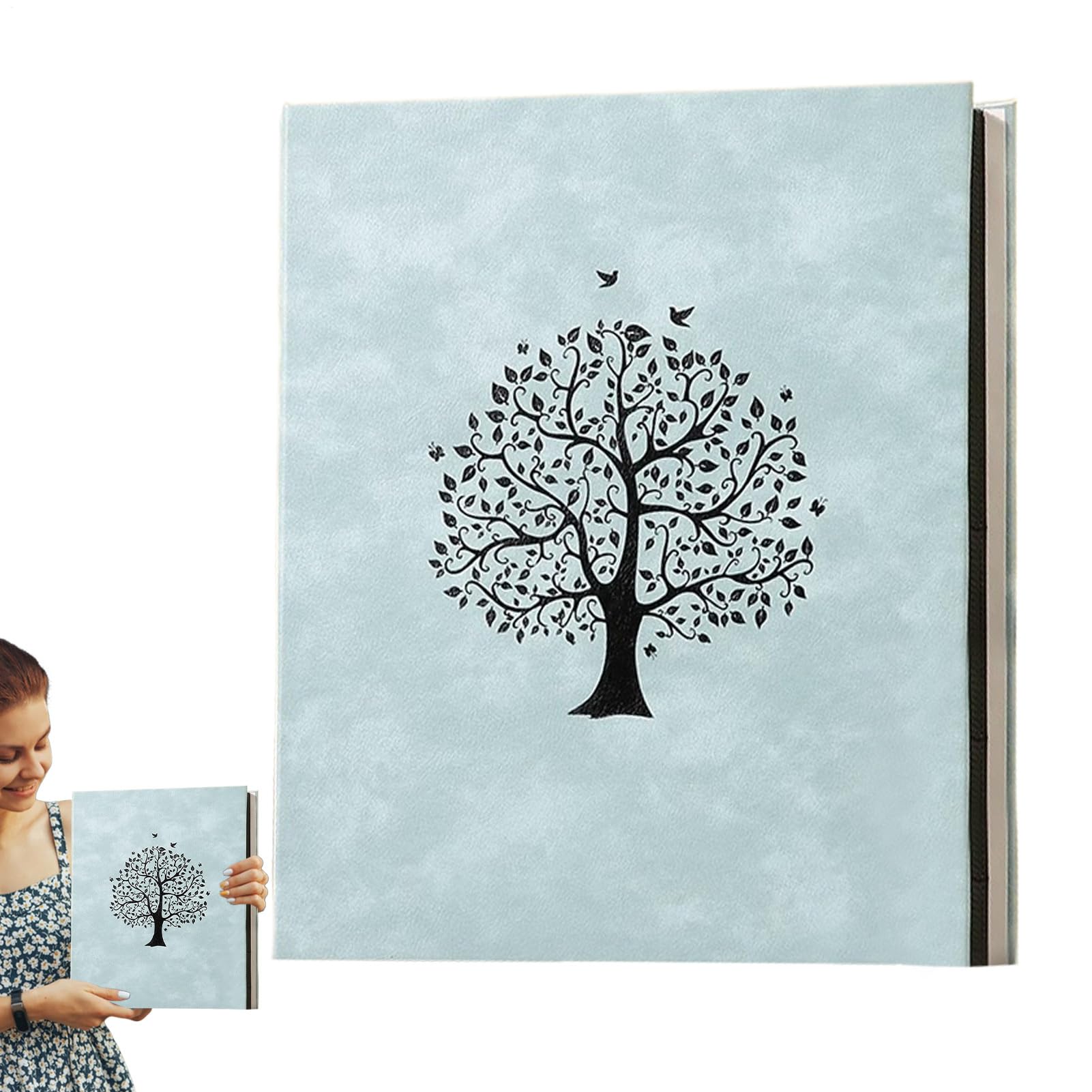 Personalisierbares Fotoalbum zur Geburt des Babys, 1 Jahr des Lebens, Hochzeits-Fotoalbum, 18 cm, verschleißfest, 400 Blatt Sammelalben, Erinnerungsalben, Schlafzimmer und Salz