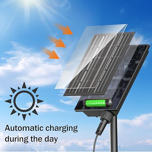 Miniatura 7 de SOLARBABY Guirnalda de luces solares, 400 luces LED solares impermeables de 131.2 ft, 8 modos de luces de fiesta para jardín, árbol de Navidad,