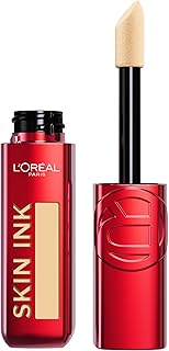 L'Oreal Paris Infallible Skin Ink 2-in-1 Foundation Concealer Hybrid Face Makeup, up to 48HR Transfer-Resistant with Buildable Light to Full Coverage, 130 Medium Cool