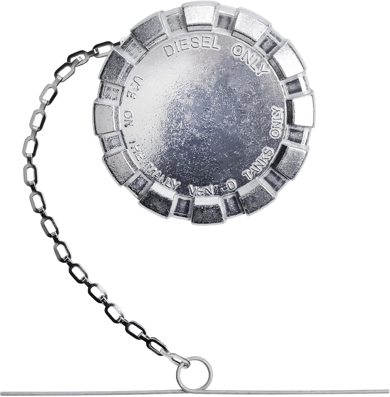 Locking Diesel Fuel Cap,3" Nominal Size,1/4 Turn,Non-Vented,Aluminum Fuel Cap for 96-18 Freightliner Cascadia Columbia