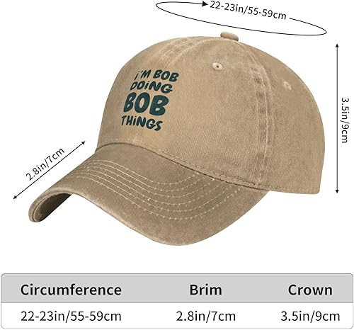 Miniatura 4 de Im Bob Doing Bob Things - Gorra de béisbol para hombre, gorras de moda