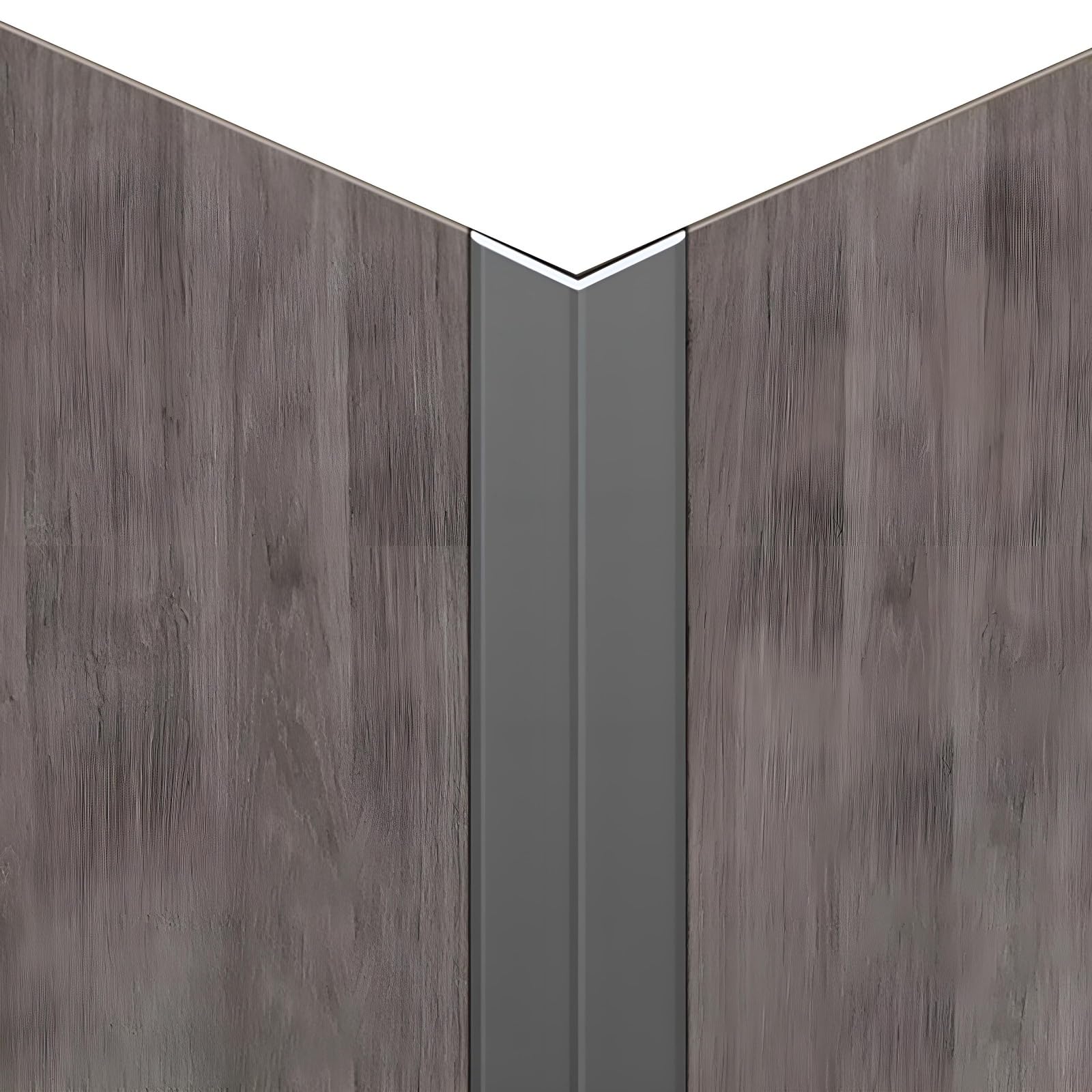 Coayuou Wall Trim Aluminium Corner Guards 100cm* 3Pcs Plastic Angle Trim For Homes, Offices & Retail Spaces – Strong, Long-Lasting & Easy To Install Easy DIY Installation(Gentleman Gray,20 * 20mm) — image 1
