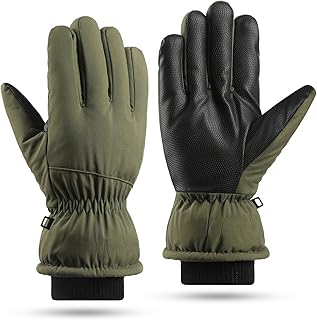 冬用スキーグローブ、オートバイグローブ、アウトドアライディング防風ベルベット厚手ウォームグローブ、防水および滑り止めタッチスクリーン手袋の男性と女性に適しています。