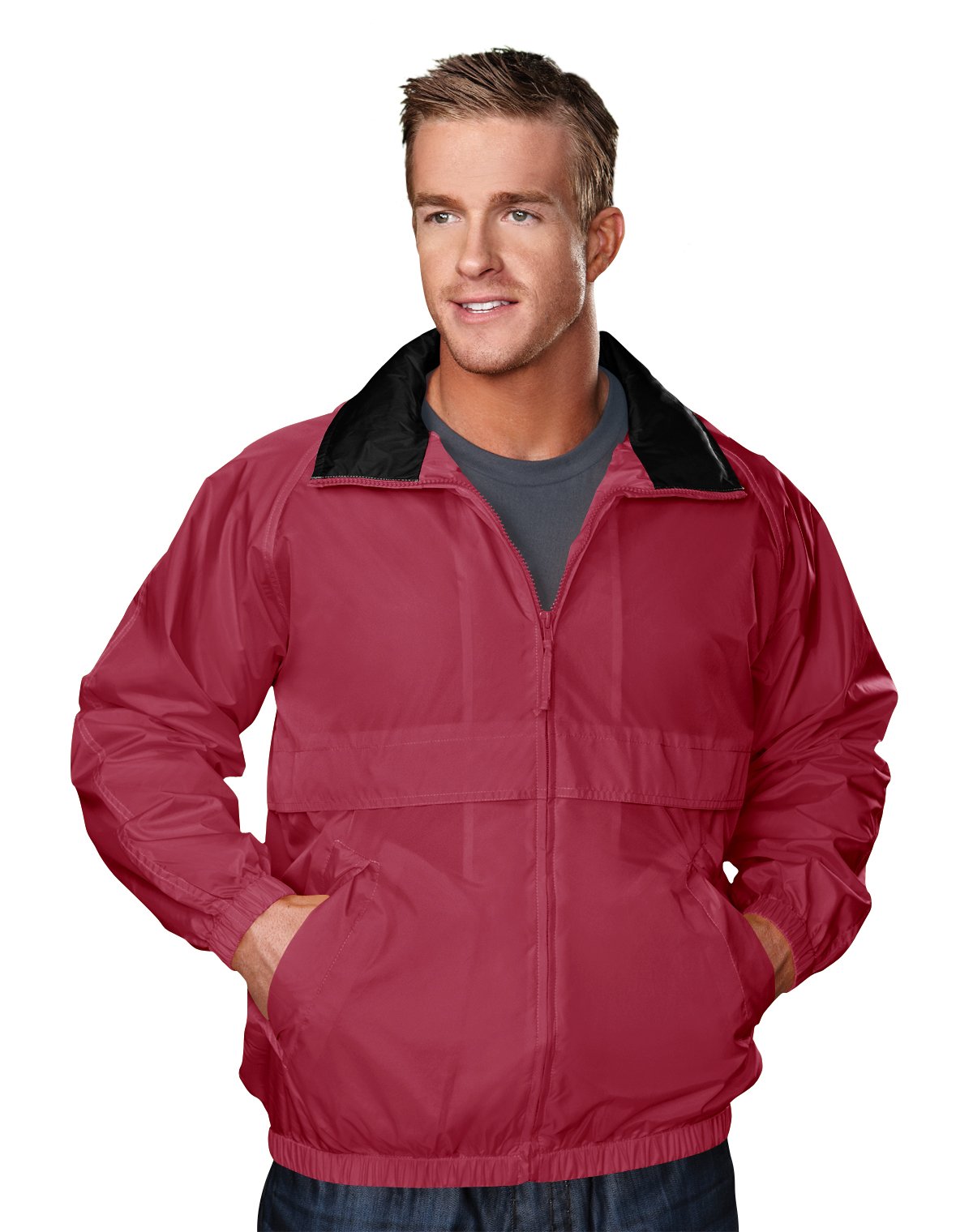 AFC Men’s Windbreaker Jacket Regular &amp; Big &amp; Tall S to 6X Water Resistant Coat