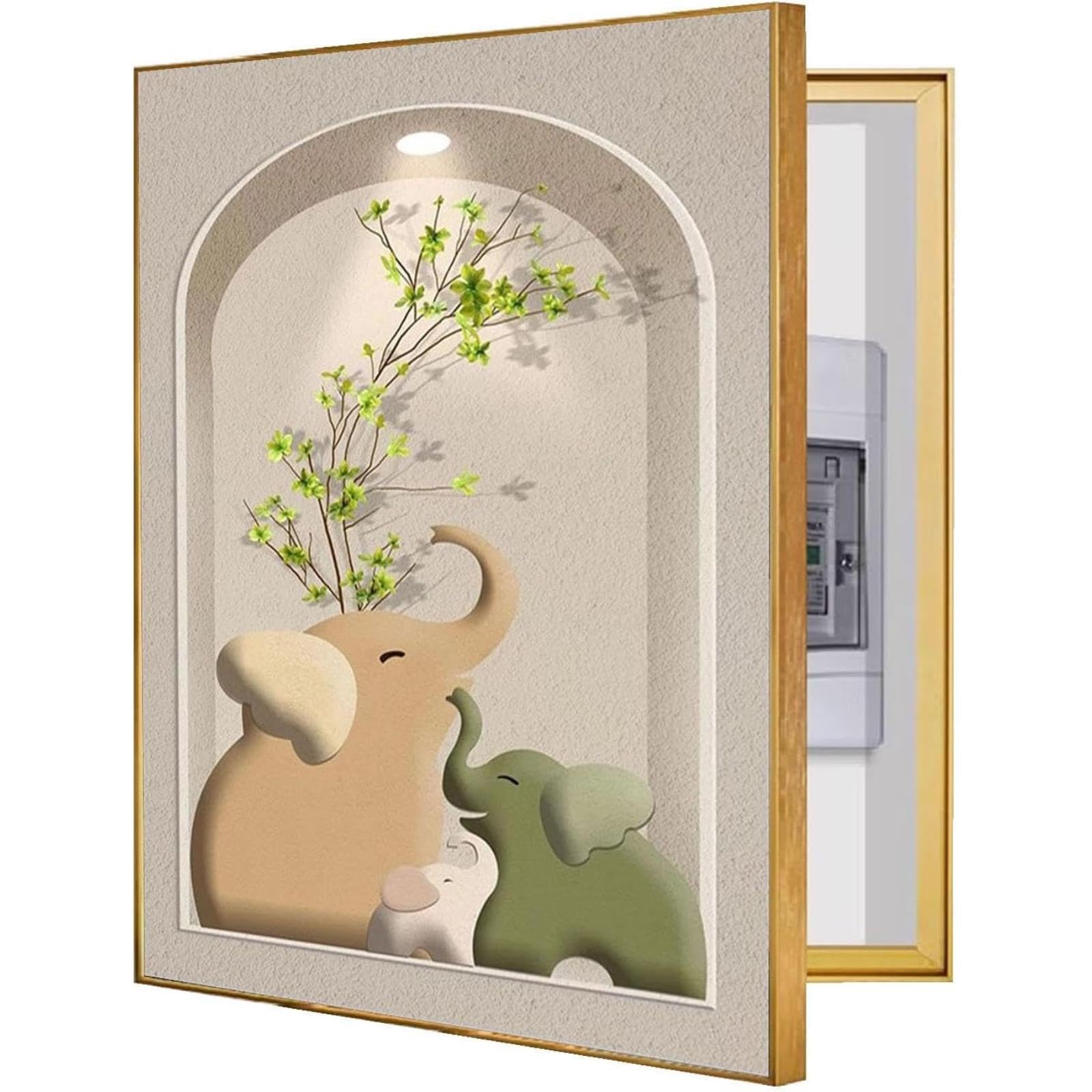 Copertura Quadro Elettrico, Pannello Decorativo per Contatore, Coperchio Scatola Elettrica, Decorazione da Parete Senza Fori, per Soggiorno, Camera da Letto, Ingresso